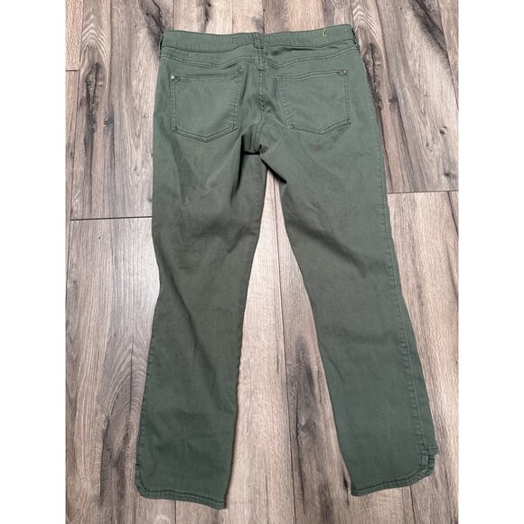 Pilcro and the Letterpress Olive Green Cotton Blend Straight-Leg Womens Pants Si - Picture 6 of 9